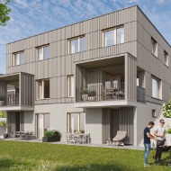 Rendering Wohnbau für Familien Kloster Hegne